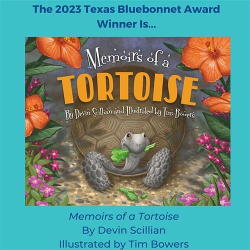 book cover with a turtle
